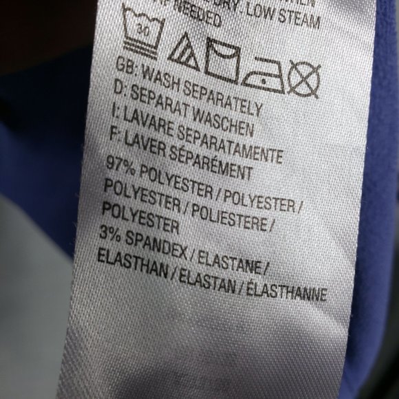 Linea by Louis Dell Olio Sky Blue Button Down Pockets Tunic Top Shirt Blouse - Picture 10 of 11